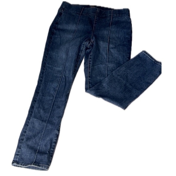 NYDJ‎ Pull-On Jeans Stretch Lift Tuck Ankle Skinny Blue Denim Pants / Jean Sz 6 - Picture 9 of 16